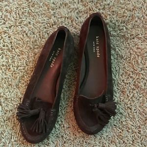 Kate Spade Brown Tassel Loafers